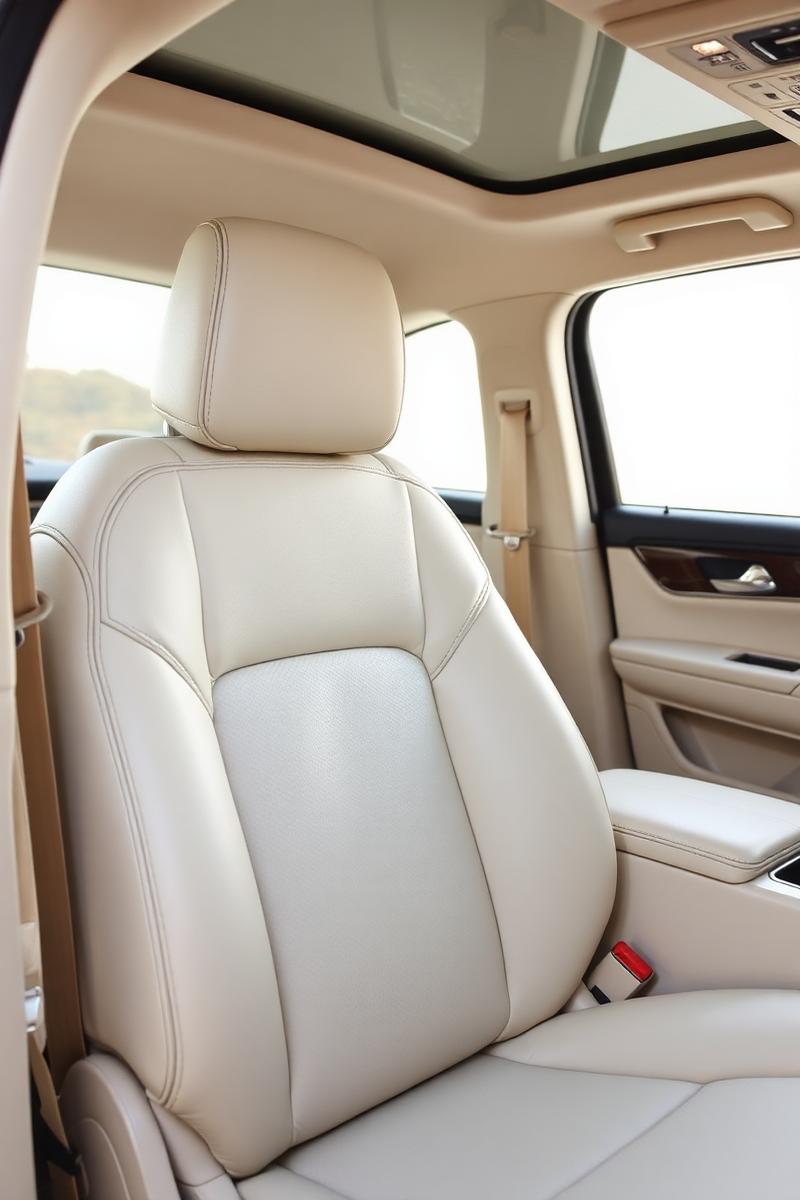 Pristine luxury leather interior